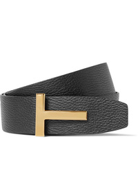 Tom Ford 4cm Black And Brown Reversible Full Grain Leather Belt