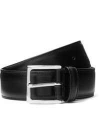 ANDERSON'S 4cm Black Leather Belt