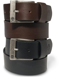 Timberland Antiqued Buckle Leather Belt