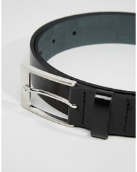 Asos Brand Smart Leather Belt In Stingray