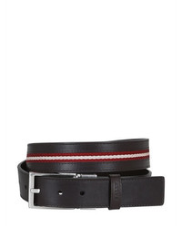 Bally 35mm Reversible Web And Leather Belt