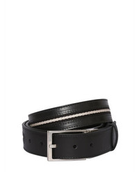 Bally 35mm Reversible Web And Leather Belt