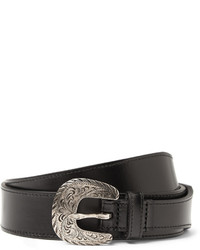 Saint Laurent Black 3cm Leather Belt