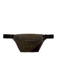 Fendi Black And Brown Forever Belt Pouch