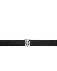 Burberry Black And Brown Monogram Tb Belt