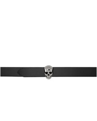 Alexander McQueen Black And Brown New 3d Skull Belt