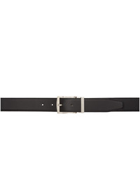 Giorgio Armani Black And Navy Leather Belt