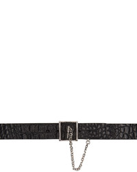 Alexander McQueen Black Chain And Buckle Belt