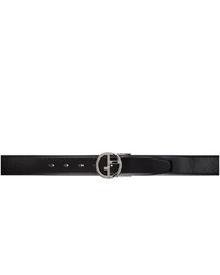 Giorgio Armani Black Classic Logo Belt