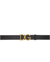 Dolce and Gabbana Black Dg Belt