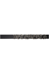 Vetements Black Gothic Logo Belt