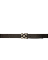 Off-White Black Leather Arrows Belt
