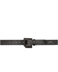 A-Cold-Wall* Black Leather Logo Belt