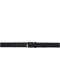 Maison Margiela Black Leather Minimal Belt