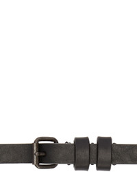 Haider Ackermann Black Leather Skinny Belt