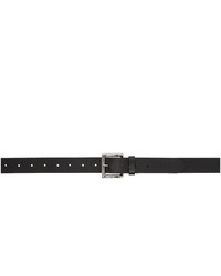 Officine Generale Black Leather Slim Belt