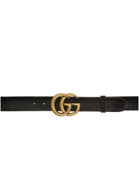 Gucci Black Vintage Gg Marmont Belt