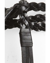 Rebecca Minkoff Braided Leather Wrap Belt