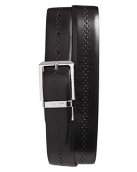 Canali Brogue Reversible Calfskin Leather Belt