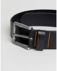 Boss Orange By Hugo Boss Leather Belt Black