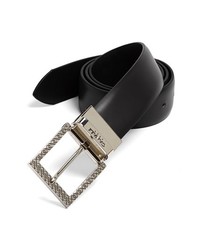 Canali Leather Belt Black 32