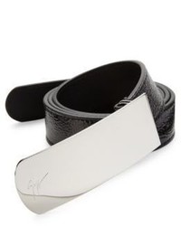 Giuseppe Zanotti Crinkled Patent Leather Belt