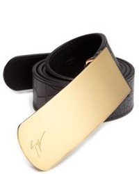 Giuseppe Zanotti Croc Embossed Leather Belt