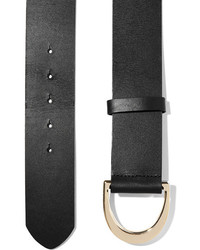 Frame D Ring Leather Belt Black