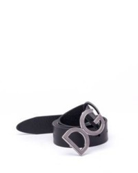 Dolce & Gabbana Dg Buckle Calf Leather Belt