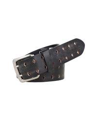 Frye Diamond Perforated Leather Belt