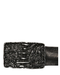 Diesel 35mm Stapled Placket Buckle Leather Belt