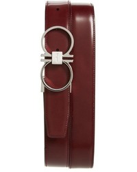 Salvatore Ferragamo Double Gancio Reversible Leather Belt