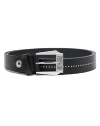 VERSACE JEANS COUTURE Engraved Logo Buckle Belt