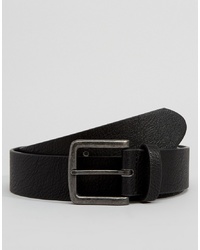 ASOS DESIGN Faux Leather Wide Belt In Black