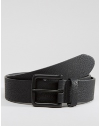 ASOS DESIGN Faux Leather Wide Belt With Black
