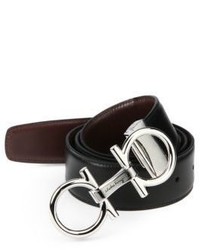Salvatore Ferragamo Gancini Leather Belt