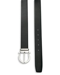 Salvatore Ferragamo Gancini Pebble Textured Leather Belt