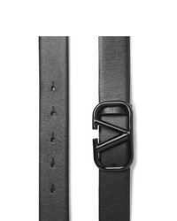 Valentino Garavani 3cm Black Leather Belt