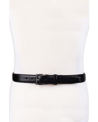 Cole Haan Gramercy Leather Belt In Black At Nordstrom