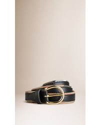 Burberry House Check And Bridle Leather Belt