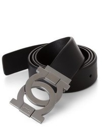 Salvatore Ferragamo Interlocking Gancini Leather Belt