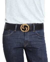 Gucci Interlocking Gg Leather Belt