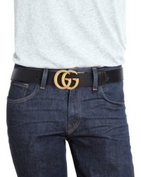 Gucci Interlocking Gg Reversible Leather Belt