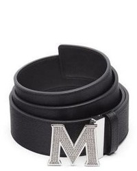 MCM Jeweled M Saffiano Leather Belt