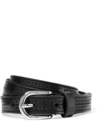 Isabel Marant Kaylee Perforated Leather Belt Black