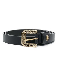 VERSACE JEANS COUTURE Leather Baroque Buckle Belt