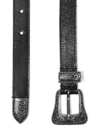 Saint Laurent Leather Belt Black