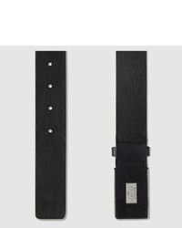 Gucci Leather Belt With Hidden Buckle