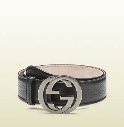 black gucci belt with black buckle
