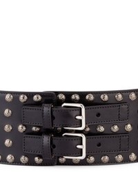 Alexander McQueen Leather Grommet Belt